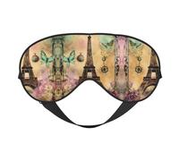 Antifaz suave para dormir de la Torre Eiffel de París, parche para ojos transpirable femenino, perfecto para viajes y relajación