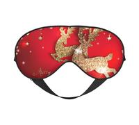 Antifaz suave y transpirable con estampado de Feliz Navidad 3, bloqueo de luz, correa ajustable, máscara de dormir para viajes, trabajo nocturno, oficina