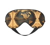 Antifaz unisex con estampado de globo de Ancient World, máscara de ojos de doble cara, ideal para un sueño profundo y cuidado de la piel