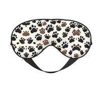 Antifaz unisex para dormir con estampado de huellas de perro, suave, cómodo, antifaz que bloquea la luz