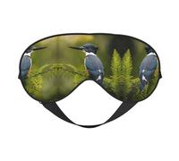 Antifaz unisex para dormir con estampado de pájaros de doble cara, ideal para dormir profundamente y cuidado de la piel