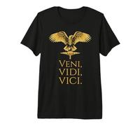 Antigua Roma - Julio César Cita Latina - Veni Vidi Vici Camiseta Premium