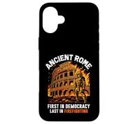 Antigua Roma Primera en Democracia Última en la lucha contra incendios Roman Carcasa para iPhone 16 Plus