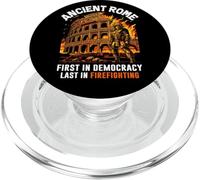 Antigua Roma Primera en Democracia Última en la lucha contra incendios Roman PopSockets PopGrip para MagSafe