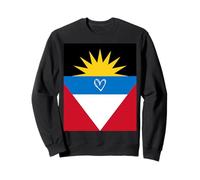 Antigua y Barbuda Bandera Ciudadanos Corazón Orgulloso Día Nacional Sudadera