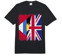 Antigua y Barbuda Bandera del Reino Unido Antigua Patrimonio Británico Comfort Colors Adult Heavyweight T-Shirt