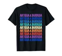 Antigua y Barbuda Colorido Camiseta
