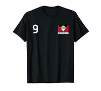 Antigua Y Barbuda Número 9 Bandera Nacional Patrimonio País Camiseta