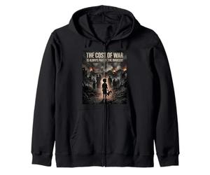 Antiguerra El Costo de la Guerra es pagado por la Cita de Paz inocente Sudadera con Capucha