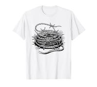 Antiguo Alambre De Púas Patrón Guía Campo Coleccionista Camiseta