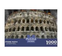 Antiguo Anfiteatro Romano Puzzle de 1000 Piezas Papel para Adultos Escena Nocturna Arquitectura Relajante Decoración Familiar Regalo 38x26cm/1000pcs