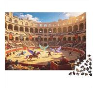 Antiguo Anfiteatro Romano Puzzle de 1000 Piezas Papel Puzzle para Adultos Escena de Arena Fantasía Relajante Decoración Hogar Regalo 52x38cm/1000pcs