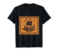 Antiguo Barco Trirreme Griego Vela Historia Mitología Camiseta
