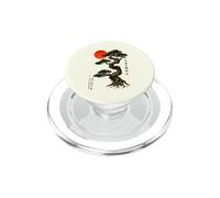 Antiguo Bonsái Árbol Rojo Sol WABI Sabi Zen Arte Japonés PopSockets PopGrip para MagSafe