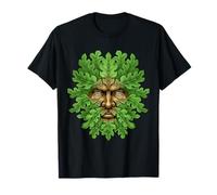 Antiguo Bosque Cara Pagana Naturaleza Espíritu Celta Popular Regalo Camiseta