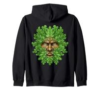 Antiguo Bosque Cara Pagana Naturaleza Espíritu Celta Popular Regalo Sudadera con Capucha