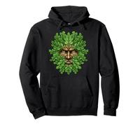 Antiguo Bosque Cara Pagana Naturaleza Espíritu Celta Popular Regalo Sudadera con Capucha