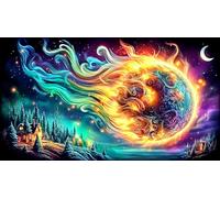 Antiguo-Chino-pabellón Puzzle de 1000 Piezas para Juguetes Infantiles Juegos estimulantes y mentales 75x50cm/1000pcs