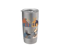 Antiguo Dioses Egipcios Mitología Retro Egipto Arte Vaso térmico de acero inoxidable de doble pared