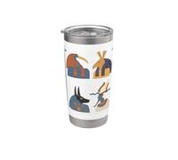 Antiguo Dioses Egipcios Mitología Retro Egipto Arte Vaso térmico de acero inoxidable de doble pared