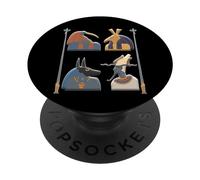 Antiguo Dioses Egipto Faraón Mitología Pirámide de Egipto PopSockets PopGrip Adhesivo