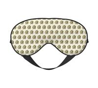 Antiguo edificio con rama de olivo romano e impresión griega versátil para dormir, máscara de ojos suave, reversible, para meditación y viajes, unisex