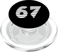 Antiguo Egipto 67 Rayas Estilo Glifo Número Diseño Minimal PopSockets PopGrip para MagSafe