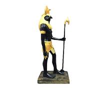 Antiguo Egipto de pie Horus Horus Estatua de la Cabeza del pájaro Anubis Dios Dios ES Statuette Egipto Viajes Recuerdos Decoración del hogar Ornamentos, una colección de Arte