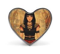 Antiguo Egipto Diosa Hathor Lindo Pin de Solapa Corazón Broche Insignia Ropa Joyería Accesorios para Hombres Mujeres