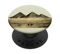 Antiguo Egipto Grandes Pirámides de Giza Sahara Desierto Vintage PopSockets PopGrip Adhesivo