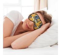 Antiguo Egipto Tribe Series - Máscara de ojos suave para dormir, máscara para dormir para mujeres y hombres, para dormir y viajar