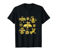 Antiguo Étnico Azteca Pájaros Símbolo Civilización Regalo Camiseta