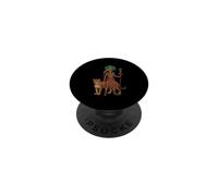 Antiguo Guerrero Maya Jaguar Azteca Arte Indígena México PopSockets PopGrip Adhesivo