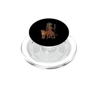 Antiguo Guerrero Maya Jaguar Azteca Arte Indígena México PopSockets PopGrip para MagSafe