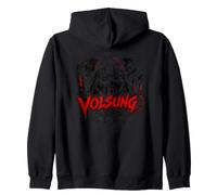 Antiguo Guerrero Vikingo Volsung Rune Legend Sudadera con Capucha