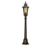 Antiguo Iluminación Camino Jardín 117cm Alto Resistente Al Tiempo Acero Exterior