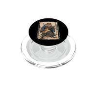Antiguo Japonés Obra De Arte Samurai Rana Tocando La E- PopSockets PopGrip para MagSafe