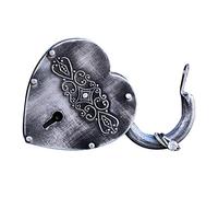 Antiguo Love candado con diseño de puente para anillo de boda