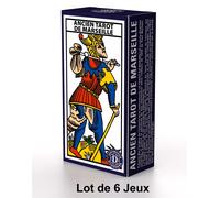 Antiguo Tarot De MARSEILLE DUSSERRE Lote De 6 Juegos De Cartas