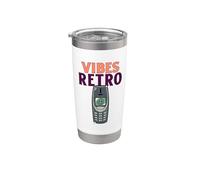 Antiguo teléfono Nokia Retro Vibes | Vintage Technology Vibes Vaso térmico de acero inoxidable de doble pared