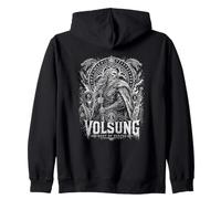 Antiguo Vikingo Guerrero Volsung Raíz De Héroes Sudadera con Capucha