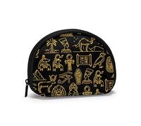 Antiguos Dioses egipcios cocoteros Isla Monedero Carteras Cambio Bolsa Novedad Llavero Cremallera pequeñas Bolsas de Maquillaje cosmético