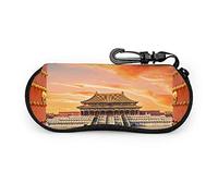 Antiguos Palacios Reales De La Ciudad Prohibida En Bei Hombres Estuche De Gafas De Sol Estuche De Anteojos Para Adolescentes Ligero Estuche De Neopreno Portátil Con Cremallera Suave Estuche De Gafas D