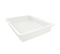 ANTIHUMEDADES Bandeja blanca para uso con alimentos 15L Sin BPA (54 x 40 x 9,2cm) - Carnicerías, pescaderías, restaurantes, cocinas, hostelería, catering
