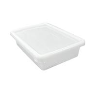 ANTIHUMEDADES Bandeja Blanca para uso con alimentos (2,2l, con tapa) - Carnicerías, pescaderías, restaurantes, cocinas, hostelería, catering...