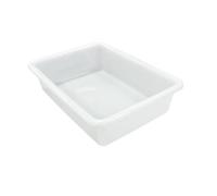 ANTIHUMEDADES Bandeja Blanca para uso con alimentos 5,6L Sin BPA (37 x 27,5 x 7,5cm) - Carnicerías, pescaderías, restaurantes, cocinas, hostelería, catering