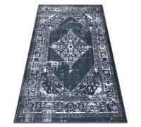 ANTIKA alfombra 117 tek adorno sunset lavable - gris / grafito 120x170 cm