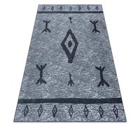 ANTIKA alfombra 119 tek azteca lavable - gris 120x170 cm