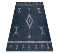 ANTIKA alfombra 121 tek azteca lavable - antracita 120x170 cm