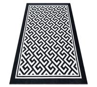 ANTIKA alfombra 122 tek moderno griego lavable - marfil / gris 120x170 cm